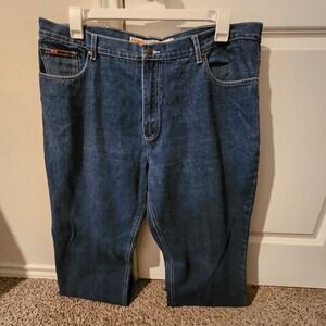 Chaps Jeans Mens Size 40 Dark Wash Denim Straight Leg Casual Pants
